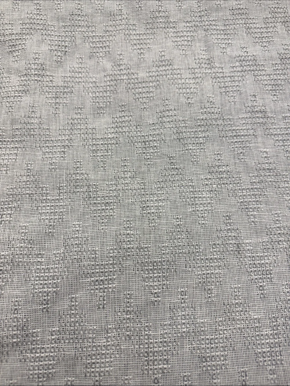 Classic Textured Shower Curtain NWOT -Sample Piece Dove Gray